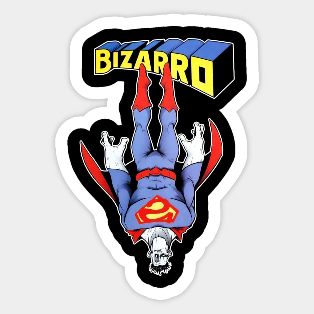 Bizarro (Black Print) Sticker by Nerdology